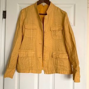 Eileen Fisher Organic Linen 4-button Jacket